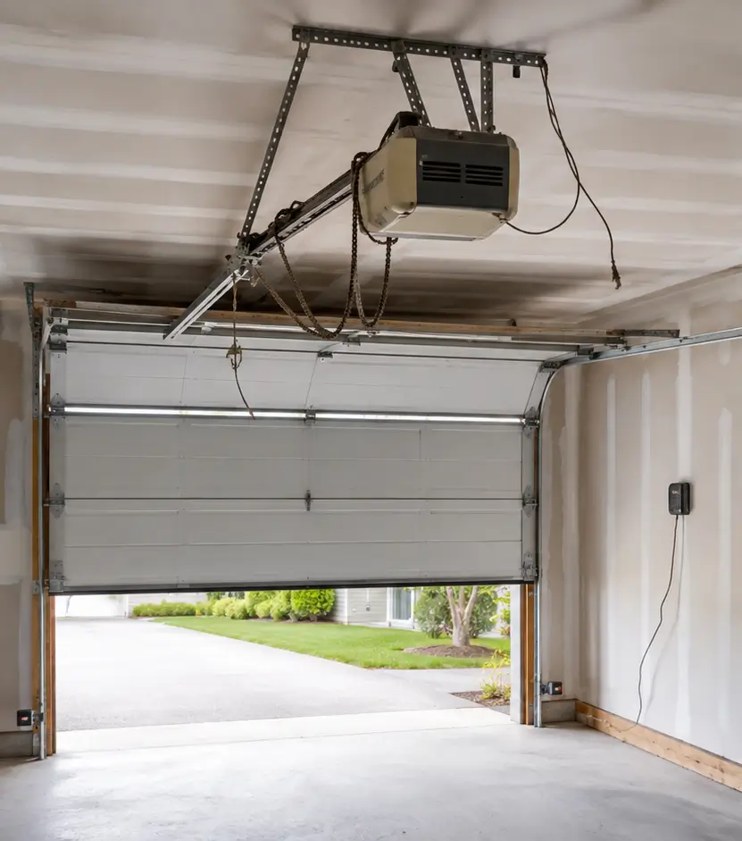Garage Door Plainfield IN technician performing an emergency residential door repair